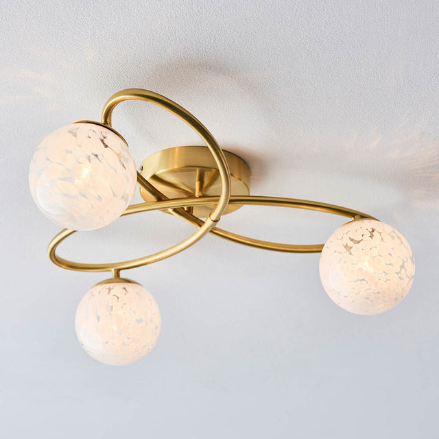 Maye 3 Light Semi Flush