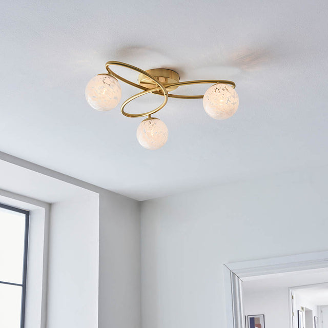Maye 3 Light Semi Flush