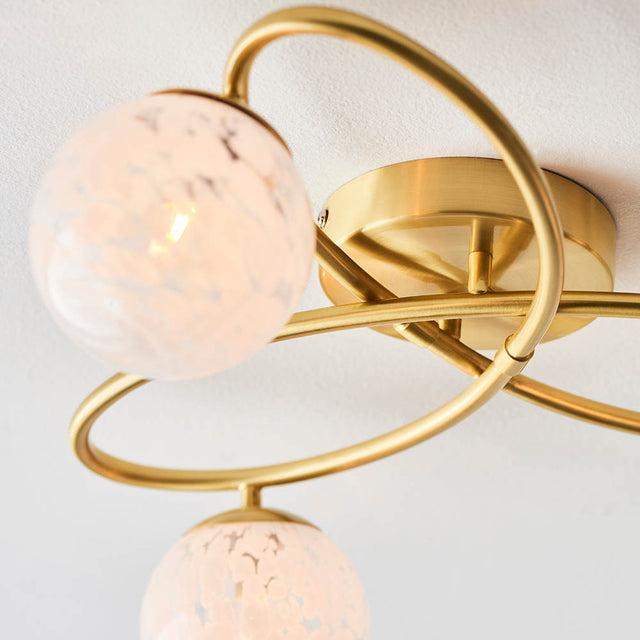 Maye 3 Light Semi Flush