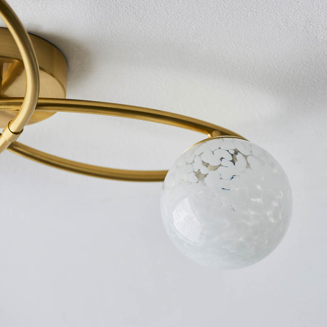 Maye 3 Light Semi Flush