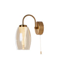 Cyclone Wall Light - Bronze Metal & Champagne Glass