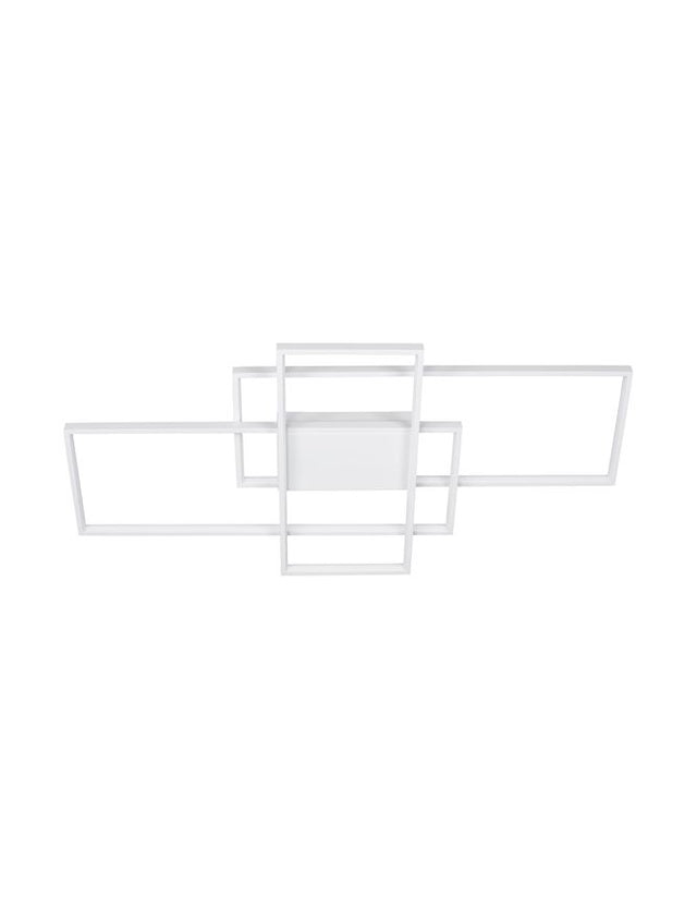 CLEA Changing CCT & Dimming (2700-3500-5000K) Sandy White Aluminium & Acrylic LED 58 Watt 220-240 Volt 3455Lm IP20 Included Remote Control L: 100 W: 50.7 H: 8.5 cm Adjustable Height