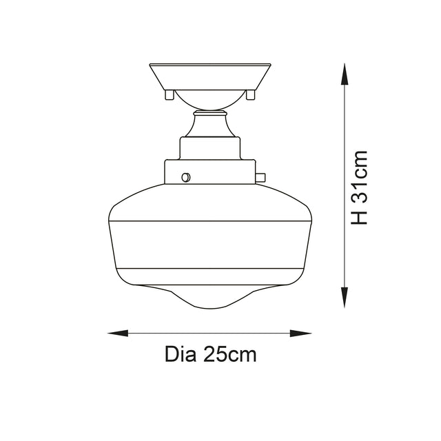 Camberley Semi flush