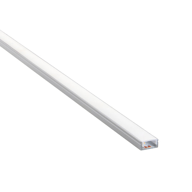 RigelSLIM Surface 2m Aluminium Profile/Matt White