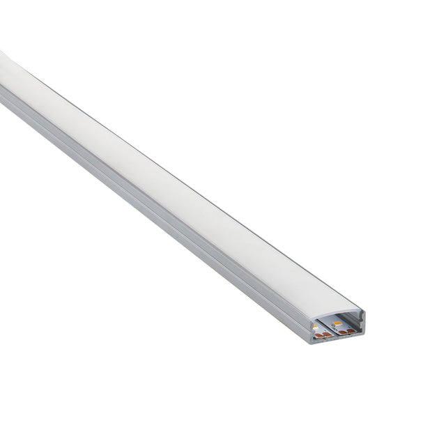 RigelSLIM Surface Wide 2m Aluminium Profile/Extrusion Silver