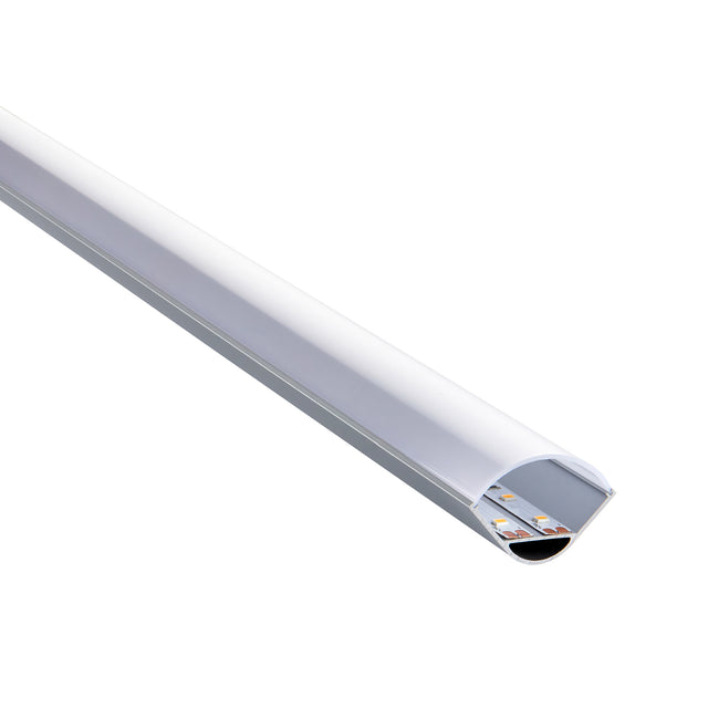 Rigel Corner Wide 2m Aluminium Profile/Extrusion Silver