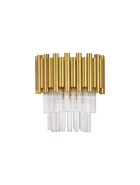 MAGNOLIA Gold Aluminum & Crystal (21 pcs) LED E14 2x5 Watt 230 Volt IP20 Bulb Excluded L: 24 W: 16.3 H: 26.5 cm
