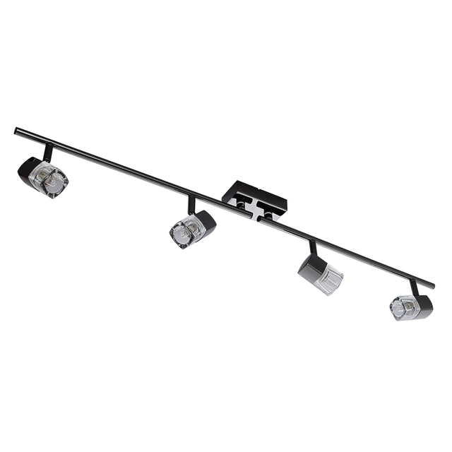Blocs 4Lt Split Bar Spotlight - Chrome & Clear Glass