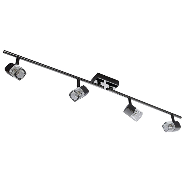 Blocs 4Lt Split Bar Spotlight - Chrome & Clear Glass