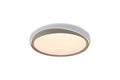 Galactic Round LED Flush - White & Gold