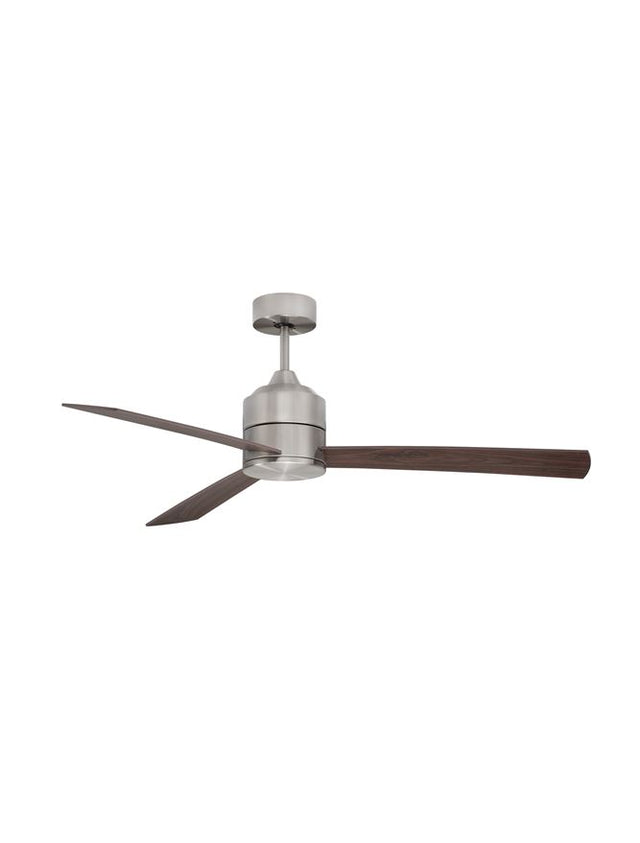 AXEL Fan Stainless Aluminium Teak & Walnut Plywood D: 137.1 cm H: 38.2 cm 6 Speed Remote