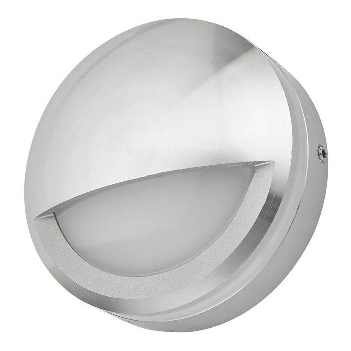 Akos Round Eyelid Outdoor Wall Light Aluminium IP65 LED