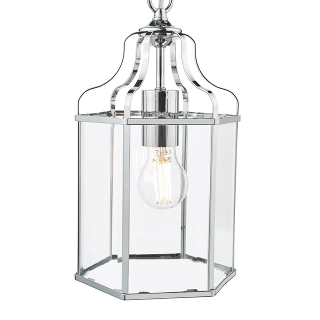 Aled Pendant Polished Chrome and Glass