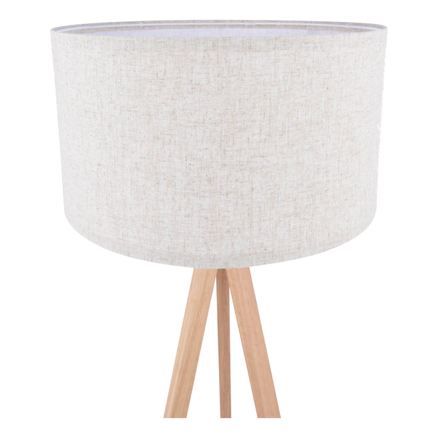 Armitage Tripod Floor Lamp Light Wood With Shade