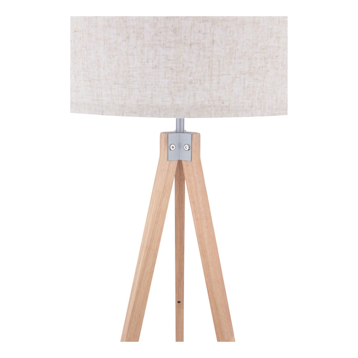 Armitage Tripod Floor Lamp Light Wood With Shade
