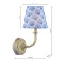 Joules Apsley Rechargeable Wall Light Trellis Floral