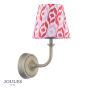 Joules Apsley Rechargeable Wall Light Isla Ikat Red