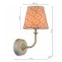 Joules Apsley Rechargeable Wall Light Spot Geo Yellow