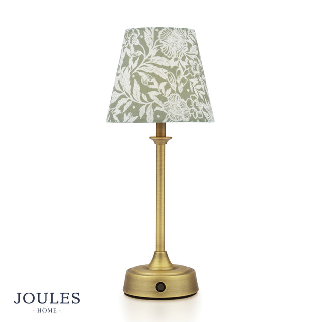 Joules Apsley Rechargeable Table Light Green Print