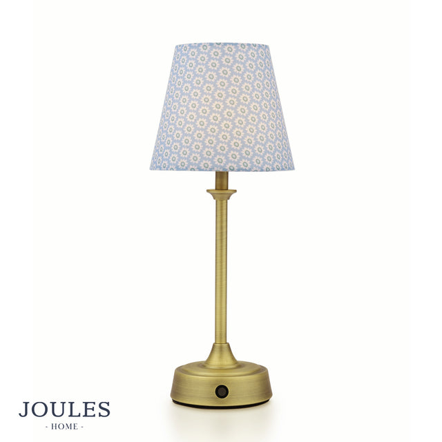 Joules Apsley Rechargeable Table Light Light Blue Print