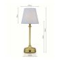 Joules Apsley Rechargeable Table Light Light Blue Print