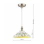 Joules Audley Ceramic Printed Light Shade Green