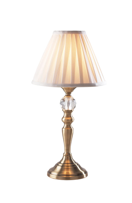 Beau Touch Table Lamp Antique Brass With Shade (Multipack)