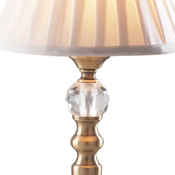 Beau Touch Table Lamp Antique Brass With Shade (Multipack)