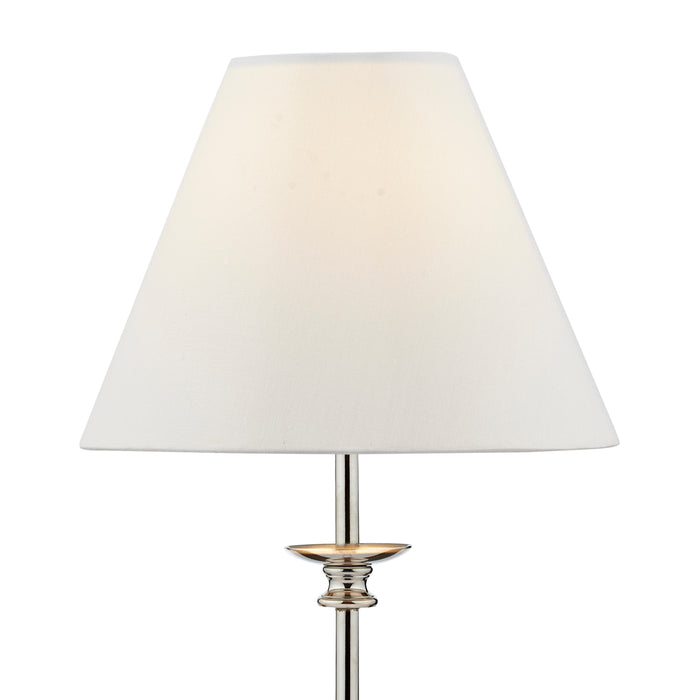 Blenheim Table Lamp Polished Nickel With Shade (Multipack)