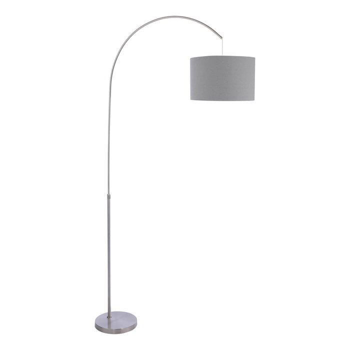 Bow Floor Lamp Satin Nickel Base Only