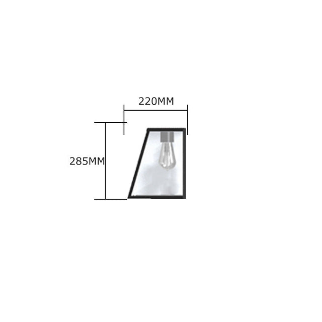 Contemporary bulkhead wall light