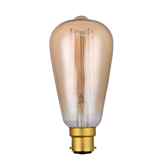 B22 LED DIM VINT RUSTIKA LAMP 4W 240LM 1800K GOLD