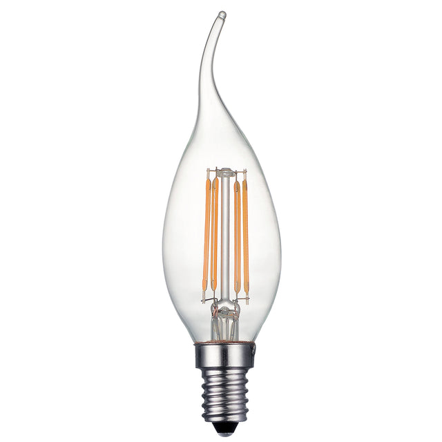 IND E14 DIM 4W 400LM CDV CANDLE LAMP CLEAR