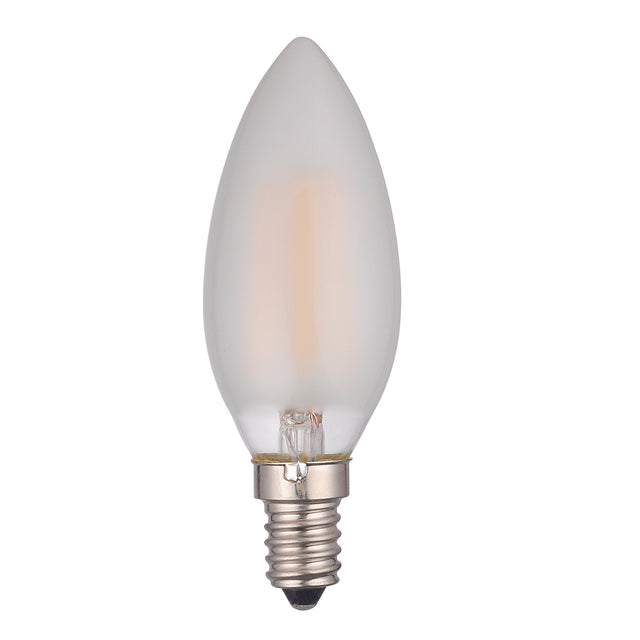 IND E14 LED CANDLE LAMP 4W 450LM FROSTED