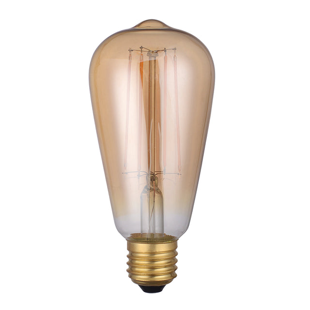 E27 LED DIM VINT RUSTIKA LAMP 4W 300LM 1800K G