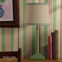 Joules Buscot Table Lamp Stripe Shade Green