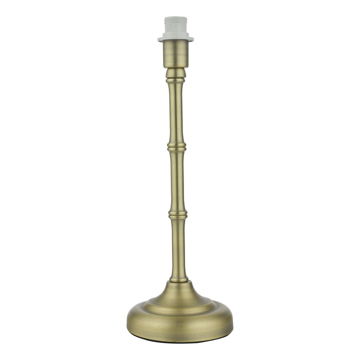 Cane Table Lamp Antique Brass With Shade