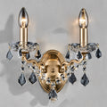 Aged Gold Toledo Crystal Wall Light