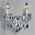 Polished Chrome Toledo Crystal Wall Light