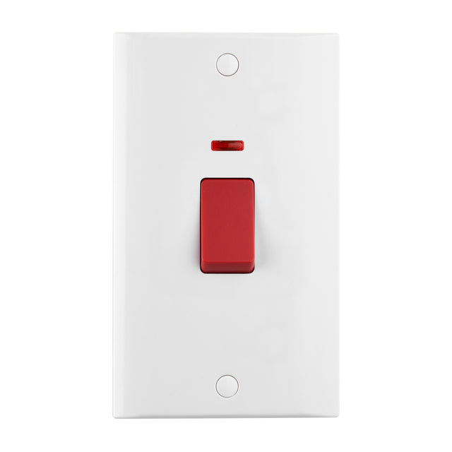 45A Large Plate DP Switch with Neon