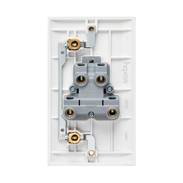 45A Large Plate DP Switch with Neon