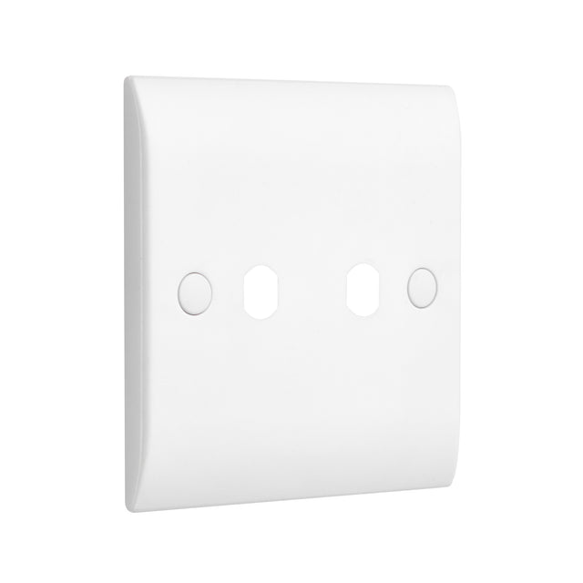 2G Dimmer Plate With Dimmer Caps