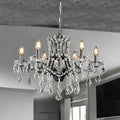 Matt Black Finish Toledo Crystal Chandelier