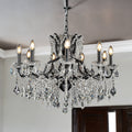 Matt Black Toledo Crystal Chandelier