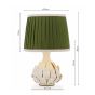 Joules Chatsworth Small Ceramic Table Lamp Cream