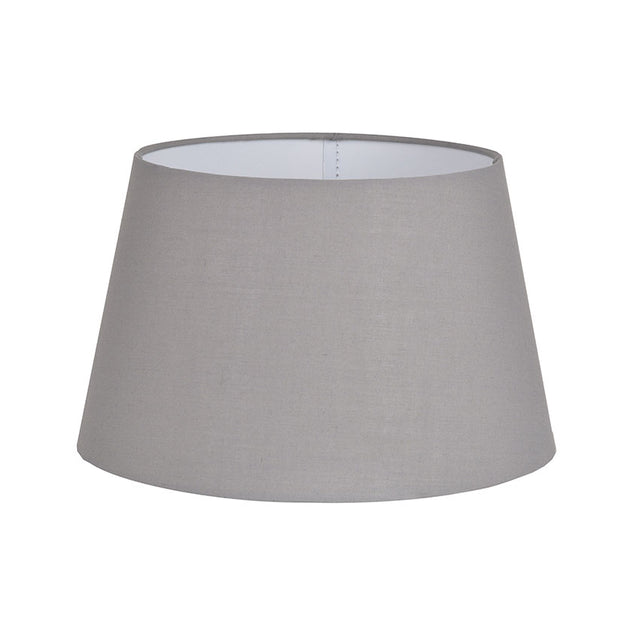 Grey Cotton Drum Shade