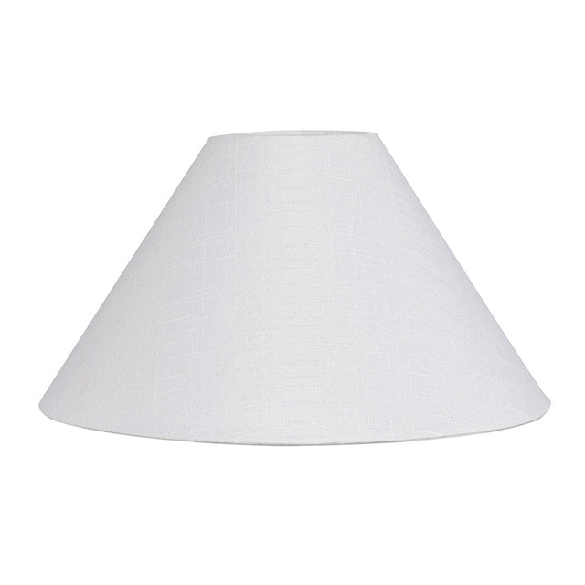 WHITE PLAIN LINEN COOLIE SHADE