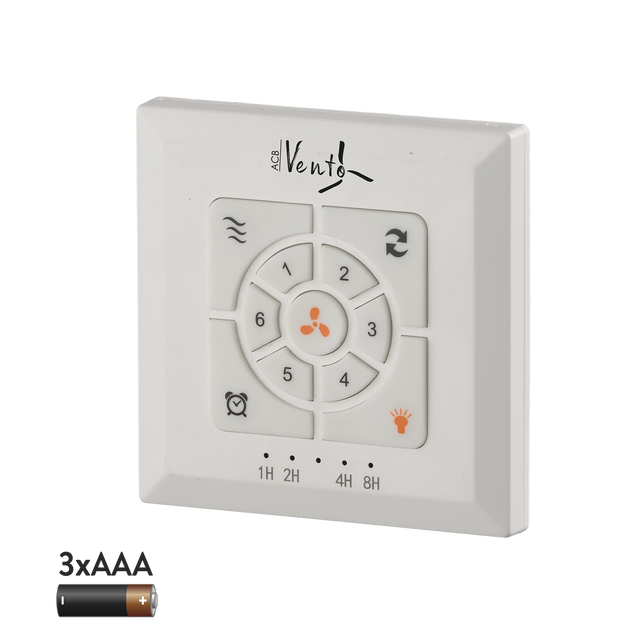 Wall control with batteries Ceiling fan