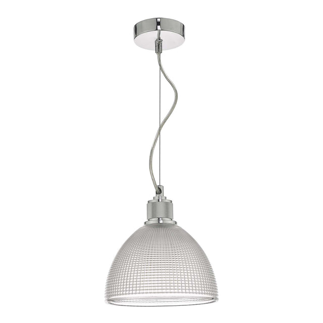 Cytheria 1 Light Pendant Chrome And Clear Glass