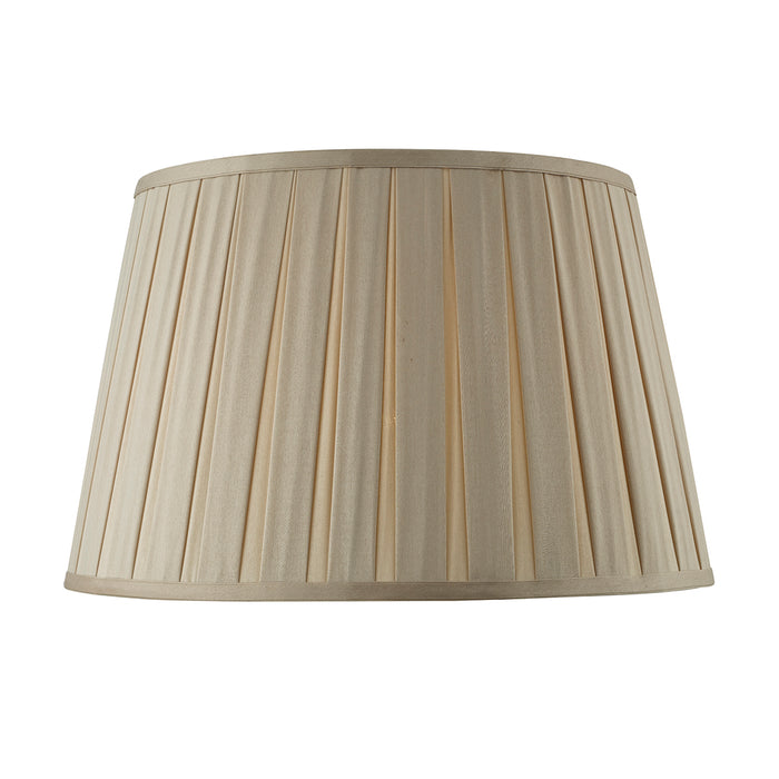 Degas Taupe Faux Silk Tapered Drum Shade 40cm